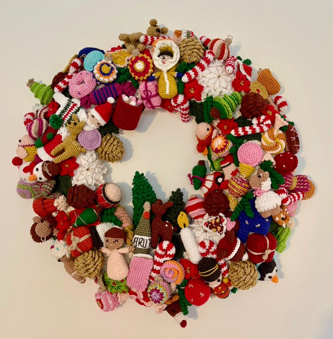 Der gehäkelte Adventskranz